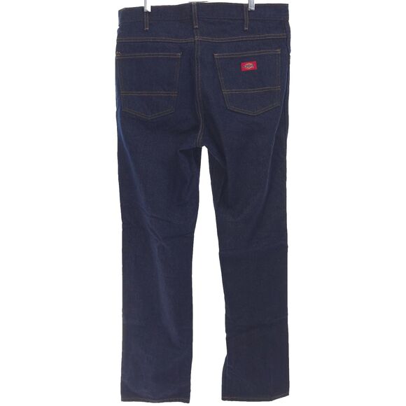 Dickies Men's 34x34 Jeans Dark Rinsed Denim Regular Fit 5-pocket W4164h5 - Picture 7 of 9